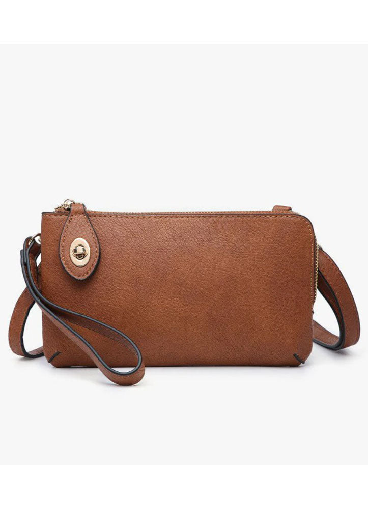 Kendall Crossbody in Brown by Jen & Co