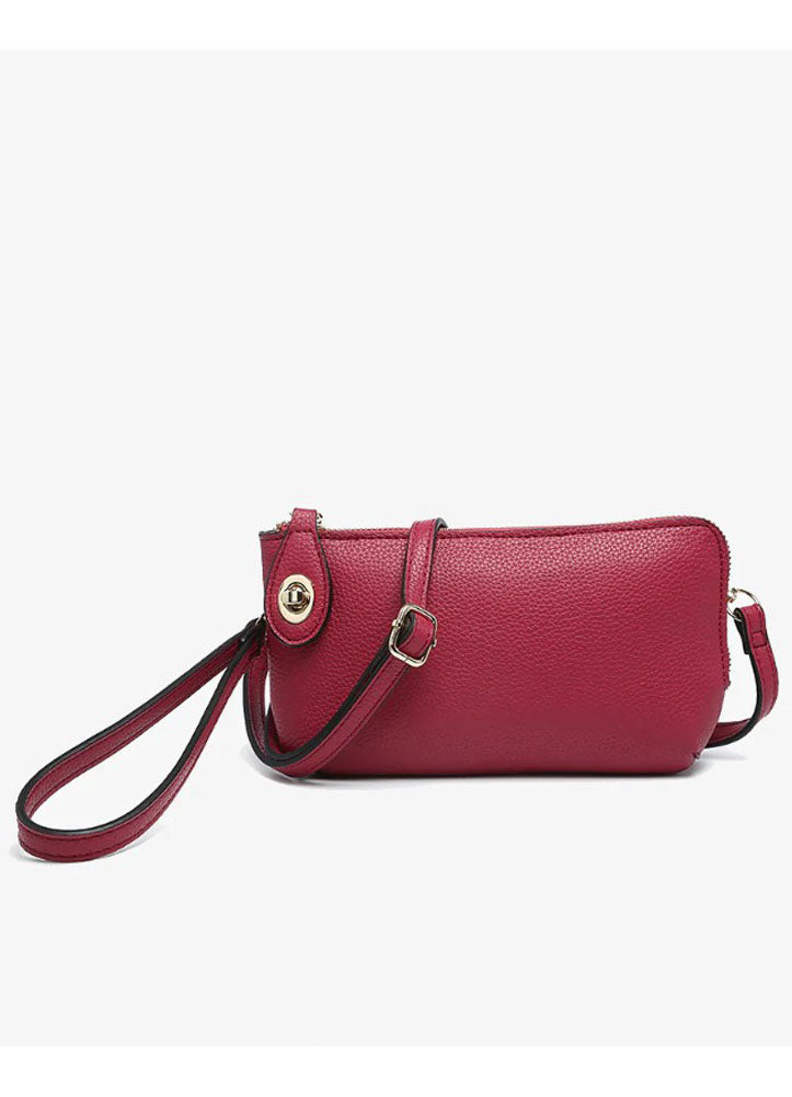 Kendall Crossbody in Dark Ruby by Jen & Co