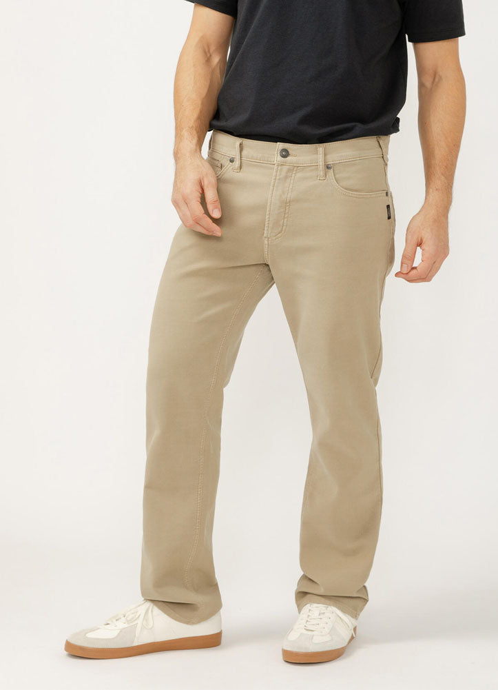 Grayson Khaki Jeans by Silver Jeans