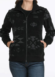 Fleece Jacket in Black by Cinch