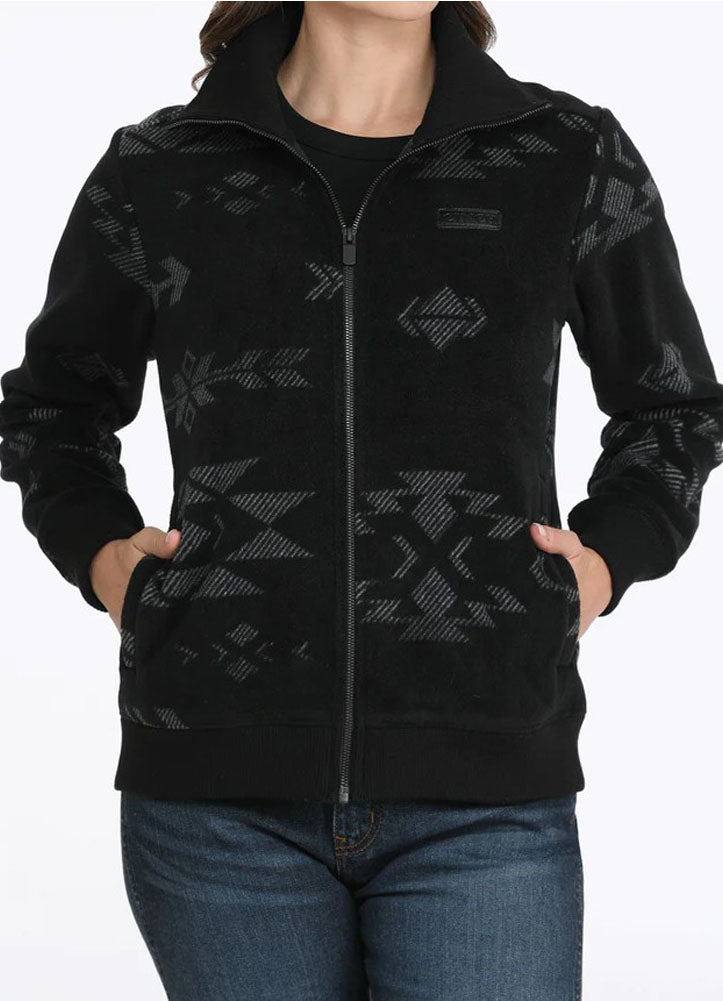 Fleece Jacket in Black by Cinch