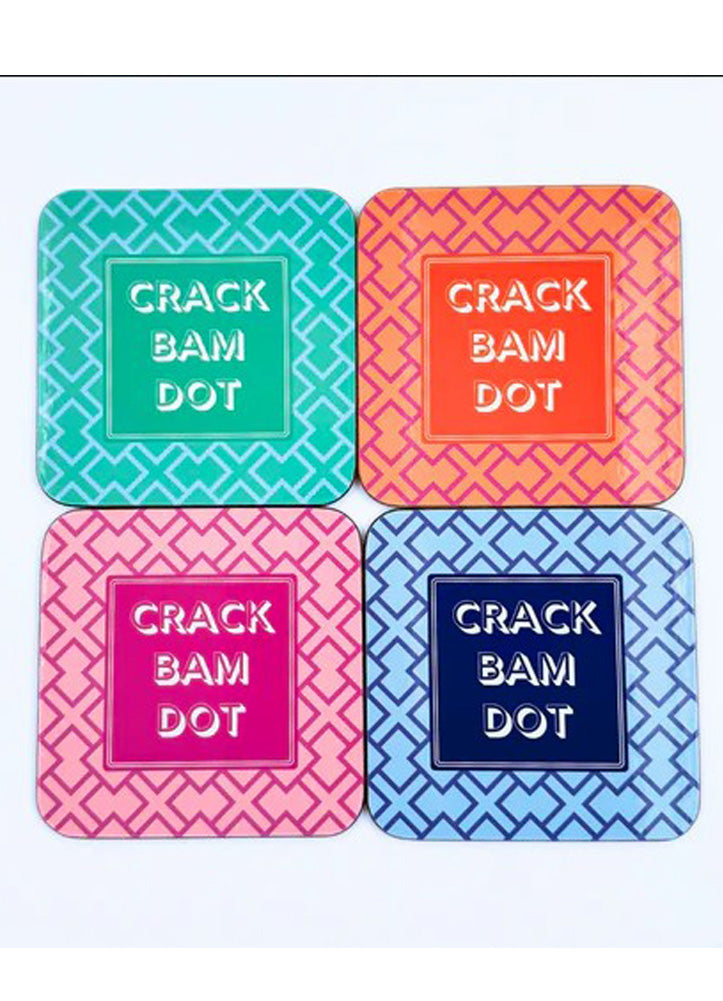Color Wave Mahjong Mat Green Center/Pink Scallop by My Fair Mahjong
