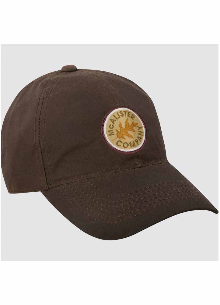 McAlister 8.8oz Waxed Canvas Circle Patch Cap in Brown by Drake