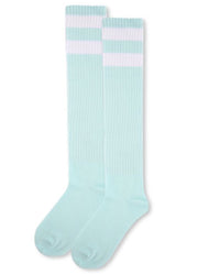 Rugby Athletic Stripe Knee High Socks in Seafoam by MeMoi