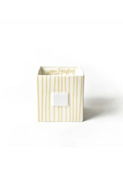 Neutral Skinny Stripe Mini Nesting Cube Medium by Happy Everything