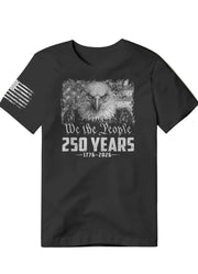 We The People Eagle Tee in Black by Never Lose Hope Designs