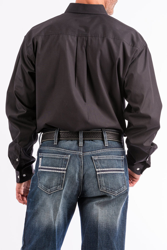 LS Button Up Shirt in Black by Cinch