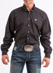 LS Button Up Shirt in Black by Cinch
