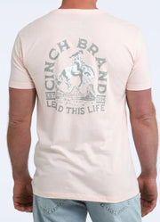 Solid SS Shirt in Pink by Cinch