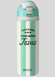 Just A Girl Flip Top Bottle by Kerusso
