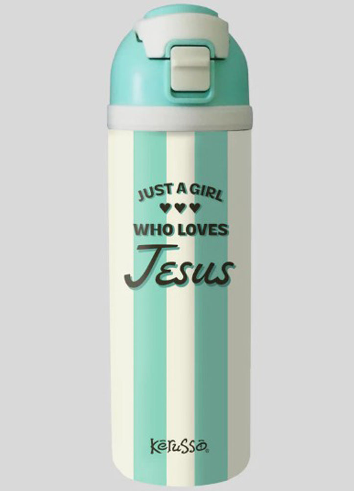 Just A Girl Flip Top Bottle by Kerusso