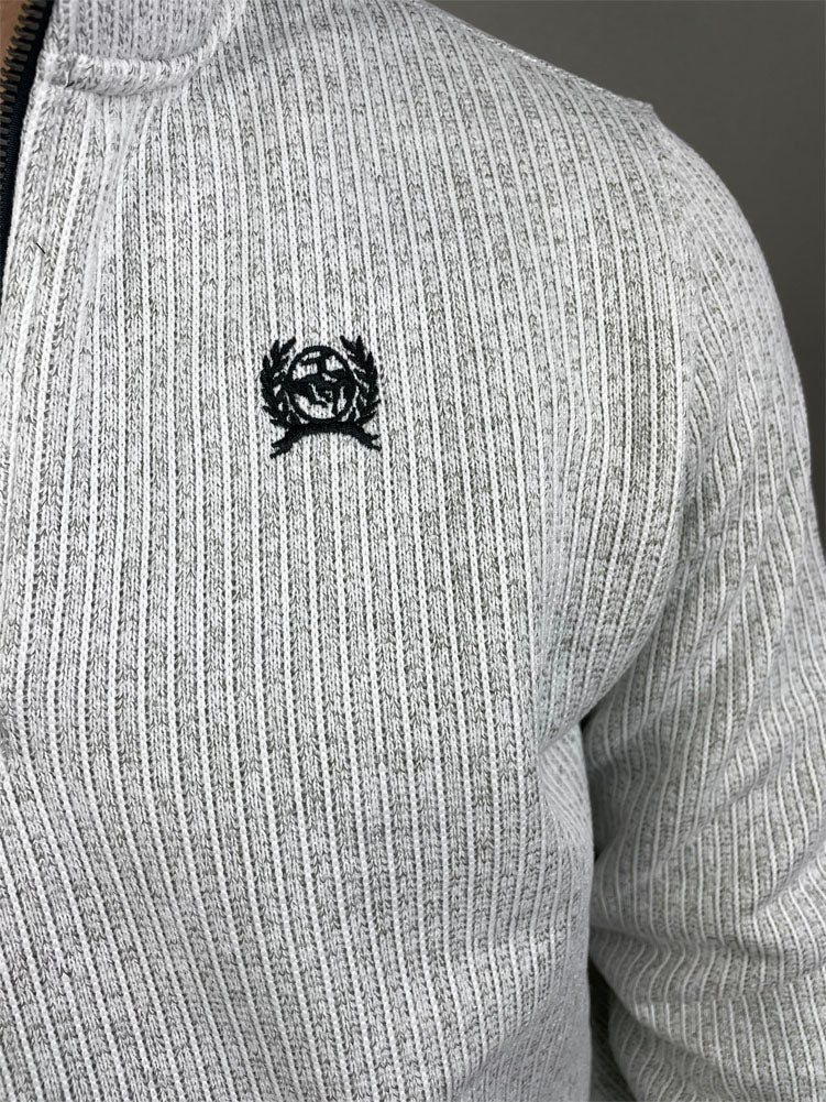 1/4 Zip Pullover in Grey by Cinch