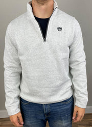 1/4 Zip Pullover in Grey by Cinch