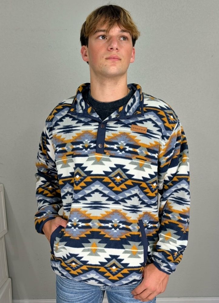 Polar Fleece Pullover in Multi by Cinch