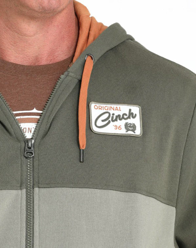 Full Zip Hoodie in Olive by Cinch