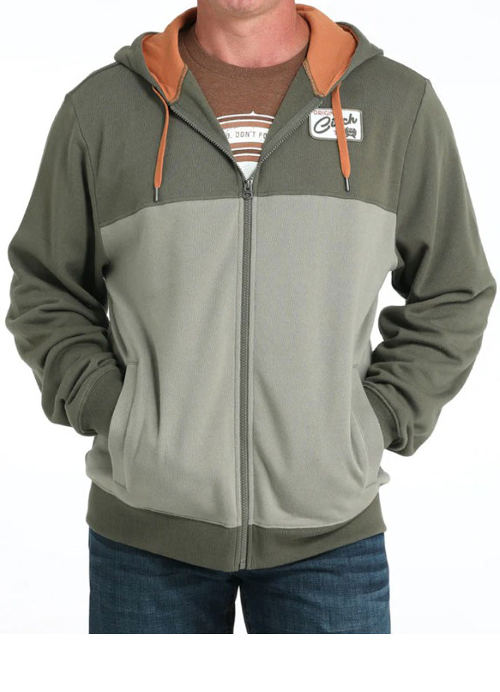 Full Zip Hoodie in Olive by Cinch