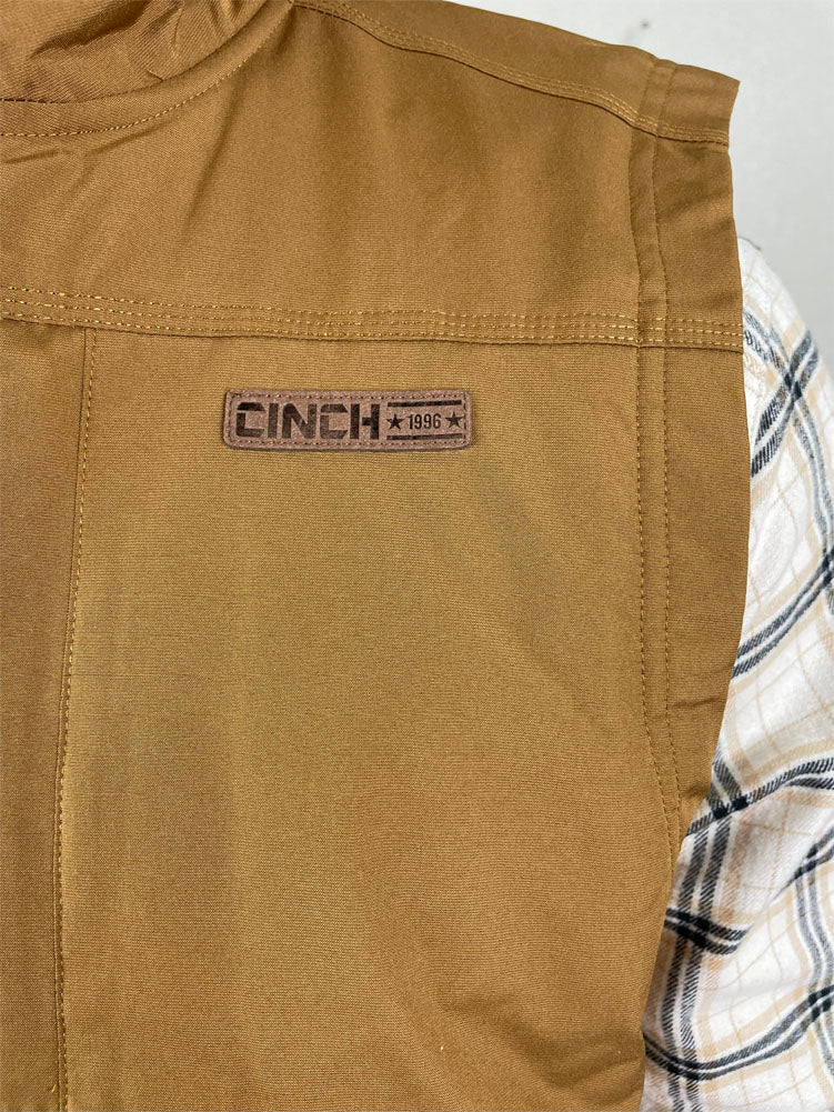 Canvas Vest in Brown by Cinch