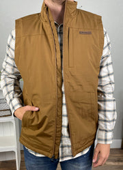 Canvas Vest in Brown by Cinch