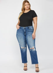 Plus MR Straight Leg Jeans in Ethelmary by Mica Denim