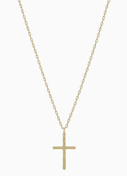 Thin Gold Cross Necklace by Whats Hot