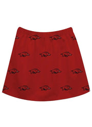 Arkansas Razorbacks Red Skirt All Over Print by Vive La Fete