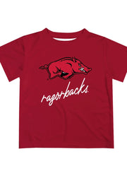 Arkansas Razorbacks Script SS in Red by Vive La Fete