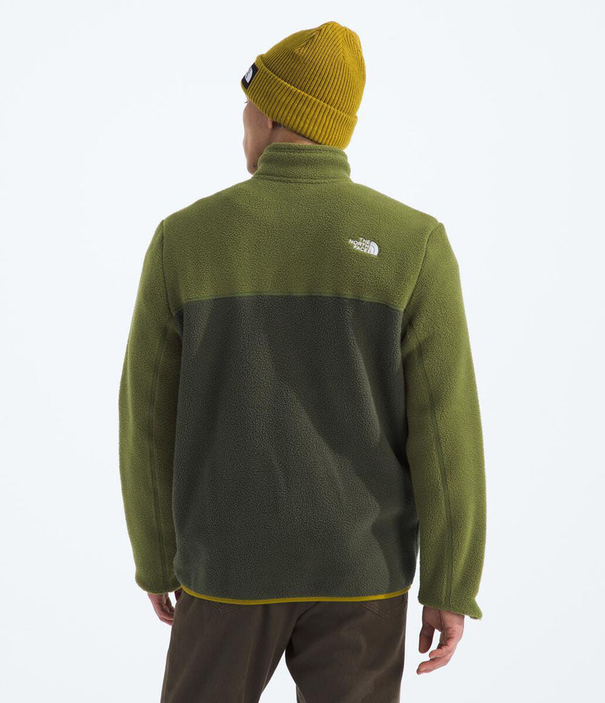 Men's Yumiori 1/4 Zip in Taupe Green/Woodland Green/Deep Dijon by The North Face