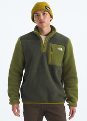Men's Yumiori 1/4 Zip in Taupe Green/Woodland Green/Deep Dijon by The North Face