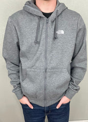 Men's Evolution Simple Dome Full Zip Hoodie in TNF Mid Grey Heather by The North Face