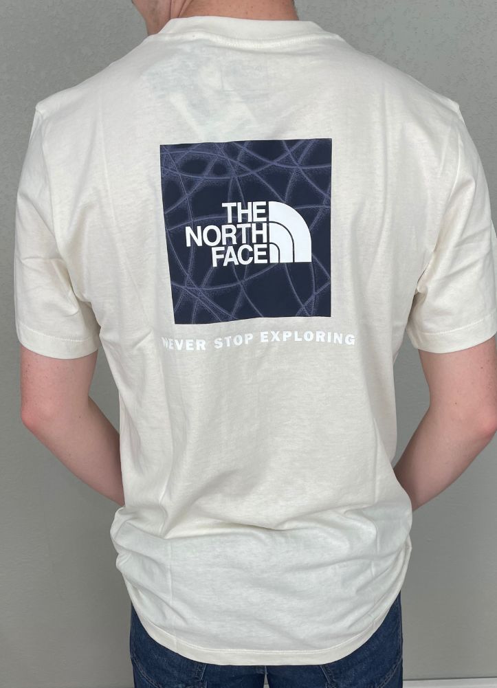 Men's Evolution Sun Halo Box NSE SS in White Dune by The North Face