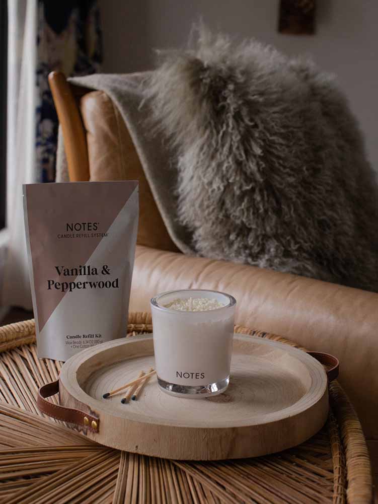 Candle Refill Kit Vanilla by Notes Candles