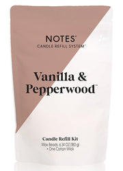 Candle Refill Kit Vanilla by Notes Candles