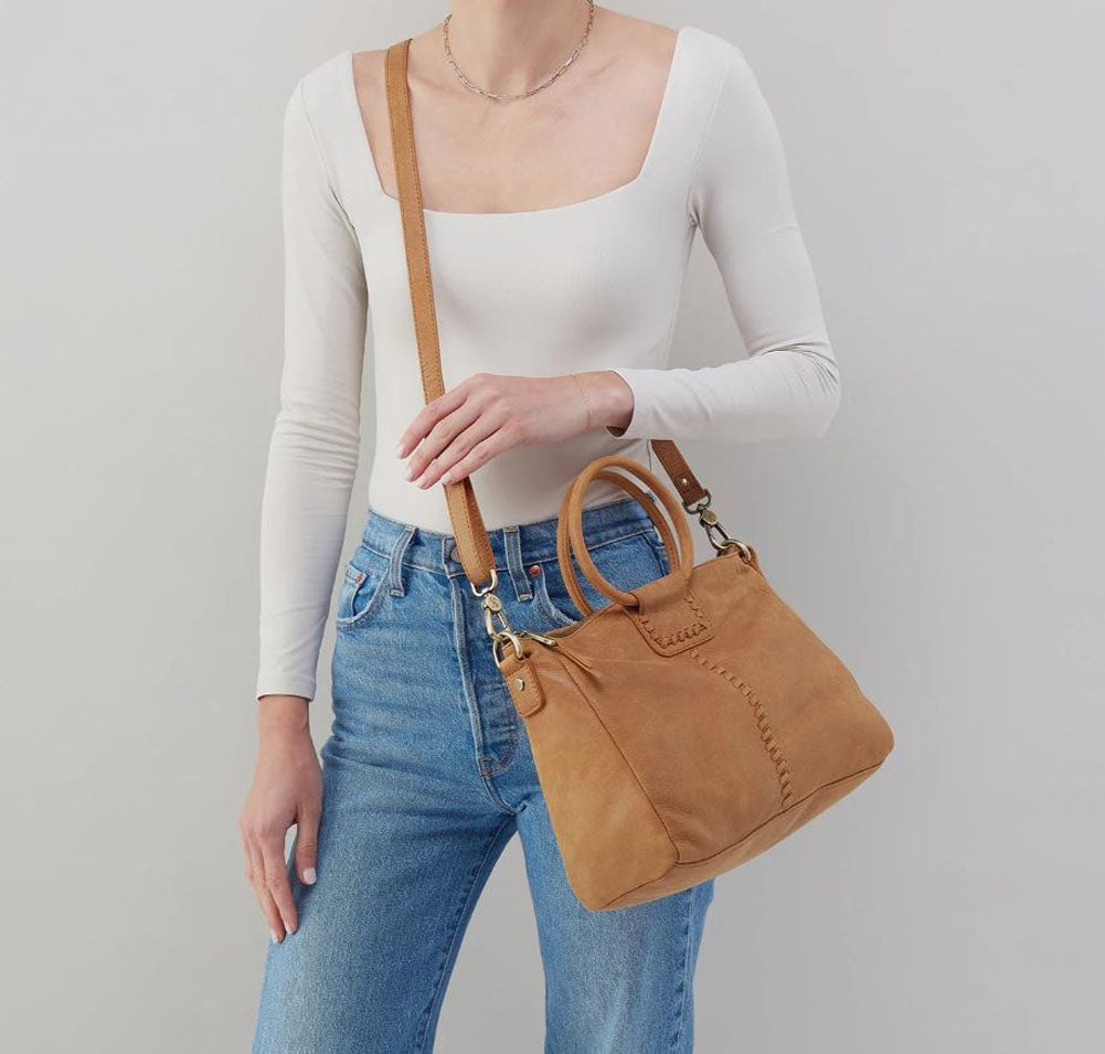 Sheila Medium Satchel Whiskey by Hobo