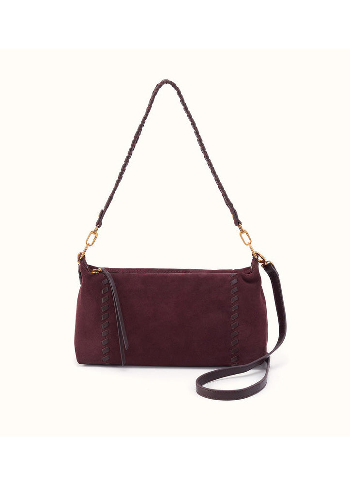 Darcy Shoulder Bag Dark Cherry by Hobo