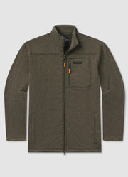 Bingham Quilted Jacket in Midnight Grey by Southern Marsh