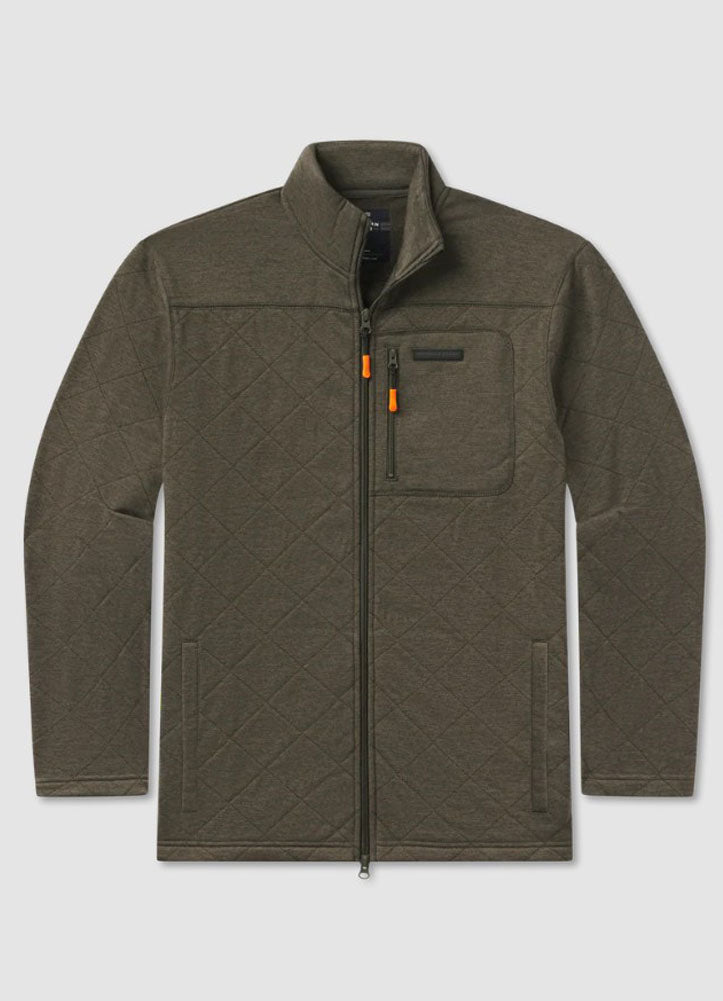 Bingham Quilted Jacket in Midnight Grey by Southern Marsh