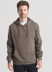 Hallandale Hoodie Retro Camo in Stone Brown by Southern Marsh