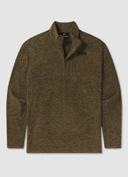 Maple Grove Brushed Pullover in Dark Olive by Southern Marsh