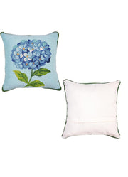 Hydrangea Haven Hooked Pillow by Evergreen