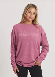 Sunday Morning Sweater in Mulberry by Southern Marsh