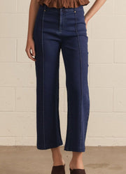 Solid HR Wide Leg Pants in Dark Denim by Entro