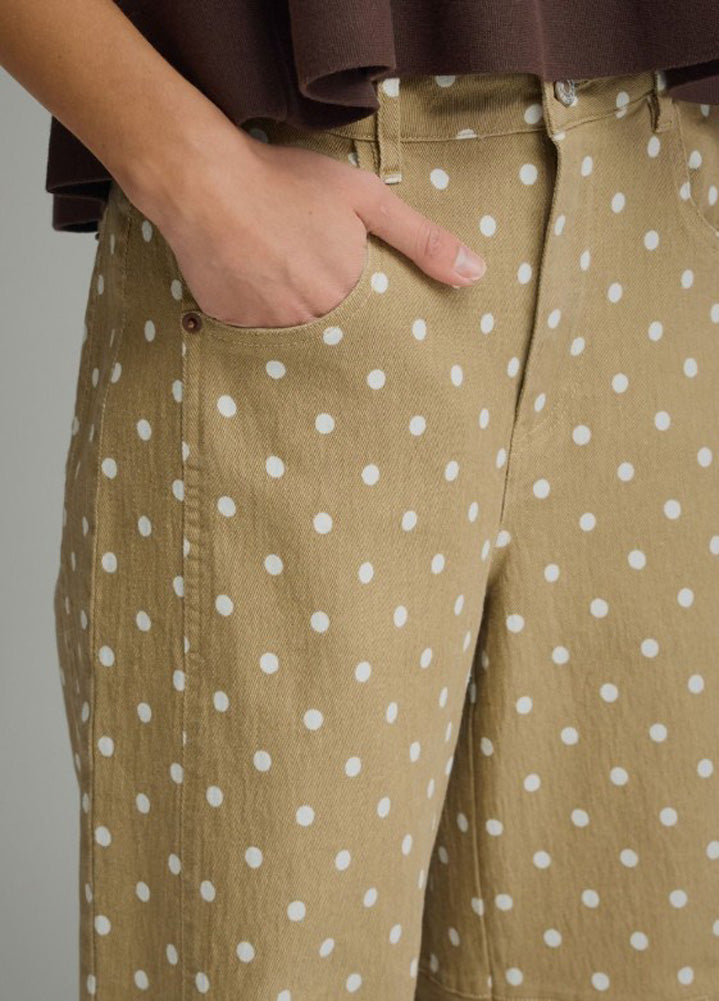 Polka Dot Pants in Latte by Entro