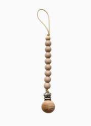 Camel Speckle Pacifier Clip by Harp Angel Boutique
