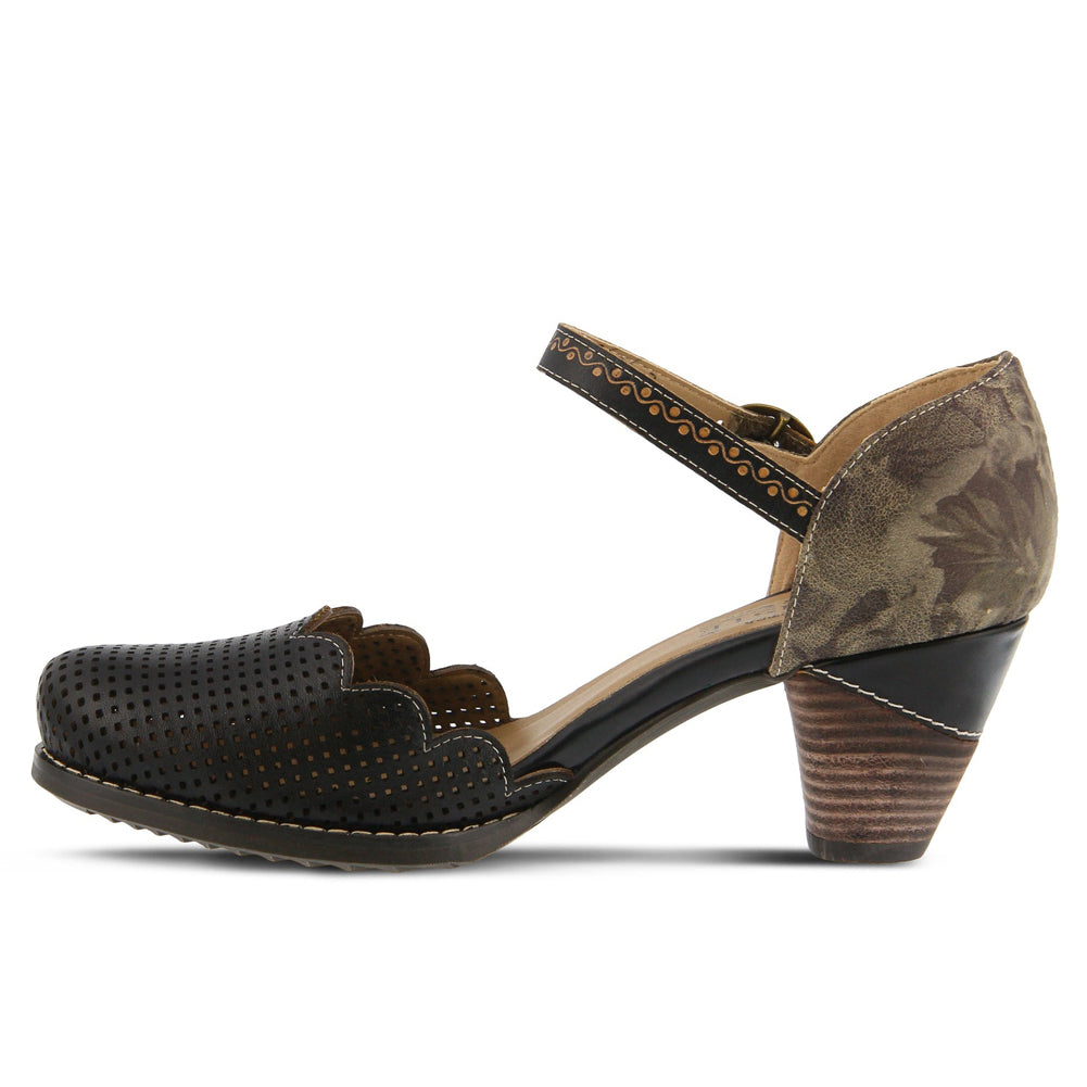 Parchelle in Black Multi Leather by L'Artiste