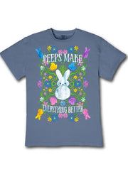 Peeps Make Everything Better Tee in Overcast Blue by Simply Southern