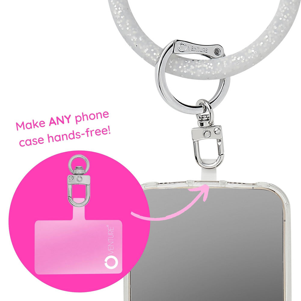 The Hook Me Up Universal Phone Connector Quicksilver by Oventure