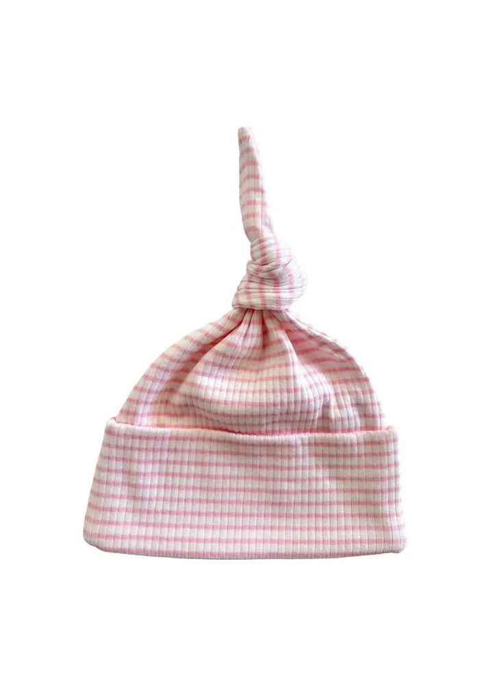 Pink Stripe Beanie by SIIX