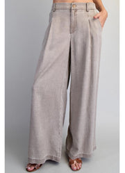 Wide Leg Pants in Hazelnut by eesome