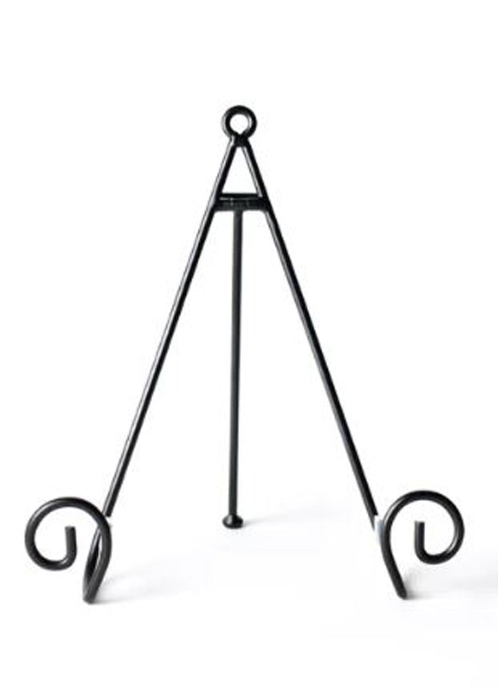 Medium Swirl Plate Stand Black by Happy Everything