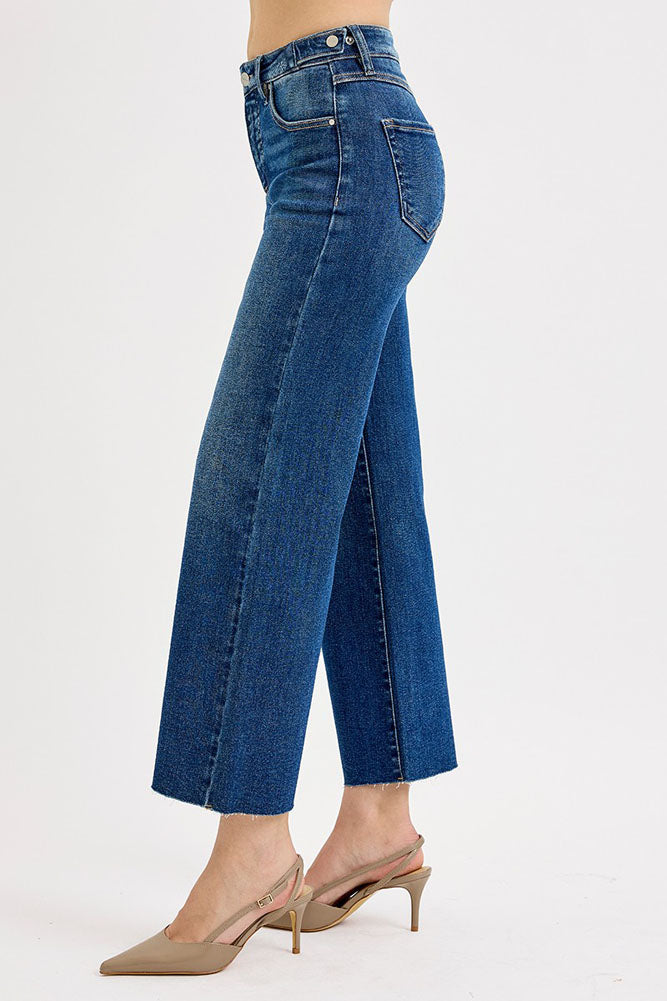 TC Crop Wide Adjustable Jeans by Risen